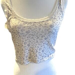 BRANDY MELVILLE Ronnie Floral Lace Tank Top One Size